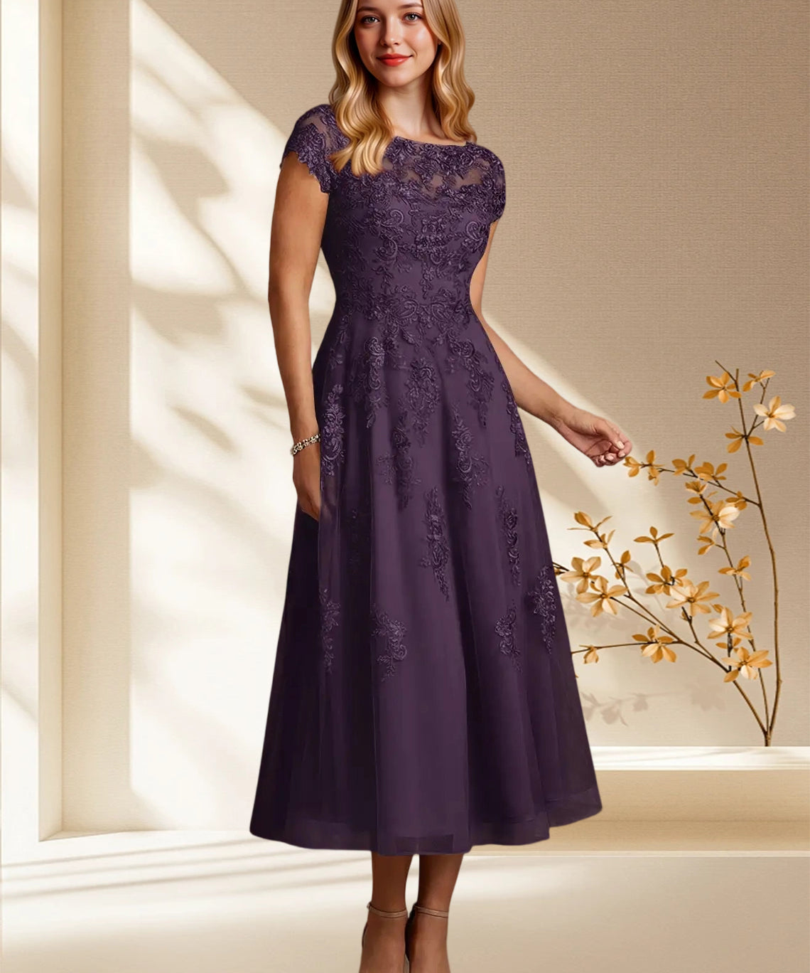 Augday Jolanda A-Line Lace Dress