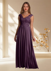 Augday Amethyst A-Line Lace Dress