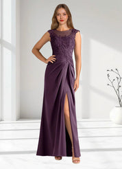 Augday Santa Barbara Sheath Pleated Stretch Satin Dress