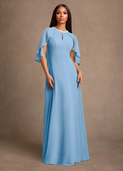 Augday Winnifred A-Line Beaded Chiffon Dress