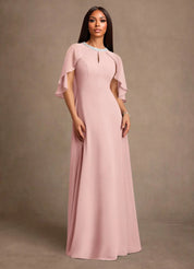Augday Winnifred A-Line Beaded Chiffon Dress