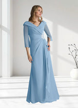 Augday Jaycee A-Line Chiffon Dress