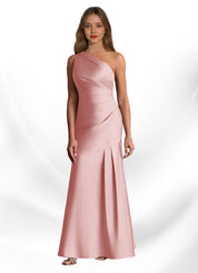 Augday Haifa Mermaid One Shoulder Stretch Satin Dress