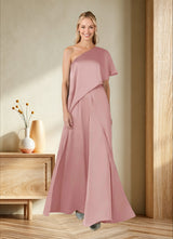 Augday Hagretta Jumpsuit/Pantsuit Stretch Satin Dress