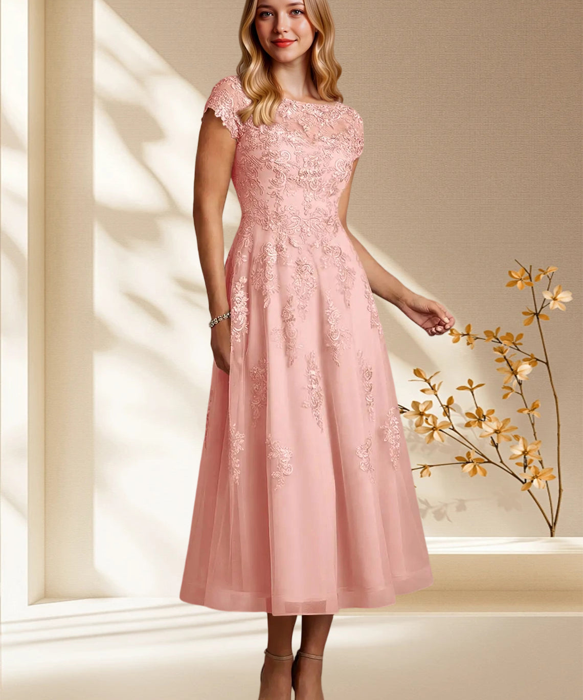 Augday Jolanda A-Line Lace Dress