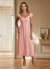 Augday Mirta A-Line Pleated Floral Burnout Dress