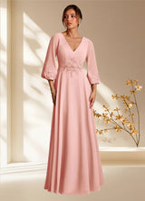 Augday Yorba A-Line Lace Chiffon Dress