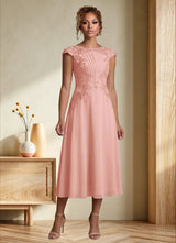 Augday Crista A-Line Lace Chiffon Dress