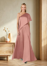 Augday Hagretta Jumpsuit/Pantsuit Stretch Satin Dress