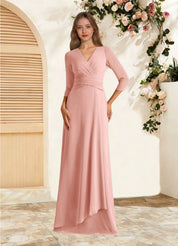 Augday Mayfield A-Line Pleated Chiffon Dress