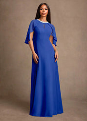 Augday Winnifred A-Line Beaded Chiffon Dress