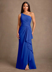 Augday Floy Sheath One Shoulder Chiffon Dress