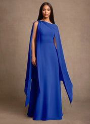 Augday Liddie A-Line Pleated Chiffon Dress