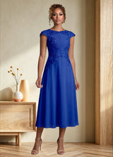 Augday Crista A-Line Lace Chiffon Dress