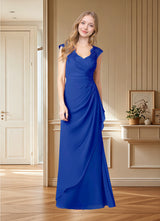Augday Gladys A-Line Queen Anne Lace Chiffon Dress