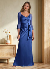 Augday Nampa Sheath Pleated Mesh Dress