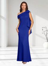 Augday Myers Mermaid Pleated Stretch Crepe Dress