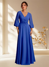 Augday Yorba A-Line Lace Chiffon Dress