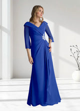 Augday Jaycee A-Line Chiffon Dress