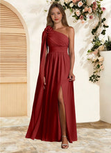 Augday Lancaster A-Line One Shoulder Chiffon Dress