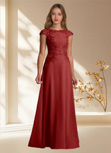 Augday Christi A-Line Lace Chiffon Dress