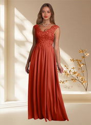 Augday Amethyst A-Line Lace Dress