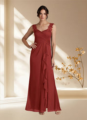 Augday Edelin A-Line Sweetheart Neckline Pleated Mesh Dress
