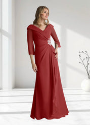 Augday Jaycee A-Line Chiffon Dress