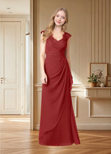 Augday Gladys A-Line Queen Anne Lace Chiffon Dress