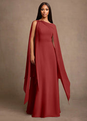 Augday Liddie A-Line Pleated Chiffon Dress