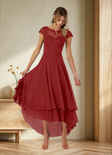 Augday Shonda Lace Chiffon Dress