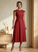 Augday Crista A-Line Lace Chiffon Dress
