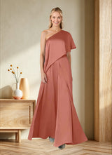 Augday Hagretta Jumpsuit/Pantsuit Stretch Satin Dress