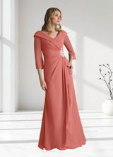 Augday Jaycee A-Line Chiffon Dress