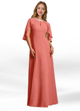 Augday Winnifred A-Line Beaded Chiffon Dress