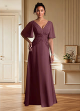 Augday Milliat A-Line Lace Chiffon Dress
