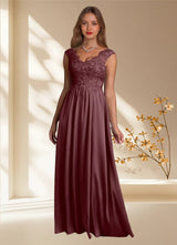 Augday Amethyst A-Line Lace Dress