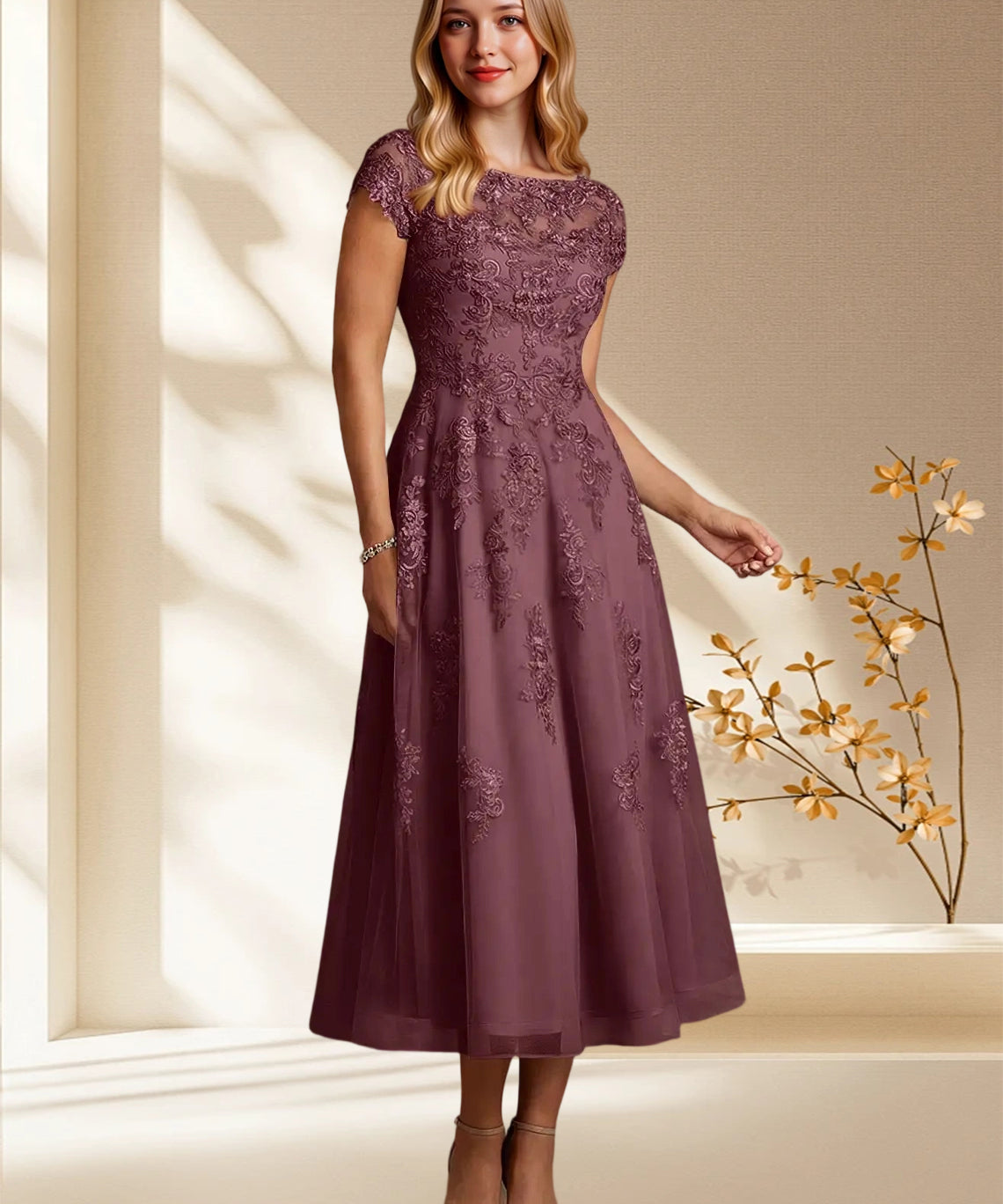 Augday Jolanda A-Line Lace Dress