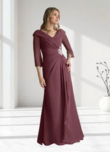 Augday Jaycee A-Line Chiffon Dress