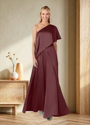 Augday Hagretta Jumpsuit/Pantsuit Stretch Satin Dress