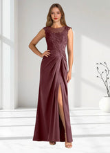 Augday Santa Barbara Sheath Pleated Stretch Satin Dress