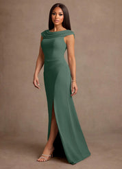 Augday Irvine A-Line Pleated Chiffon Dress