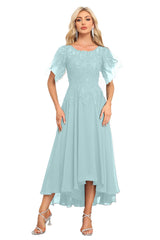 Augday Chiffon Lace Sequins Mother of the Bridesmaid Dresses