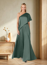 Augday Hagretta Jumpsuit/Pantsuit Stretch Satin Dress