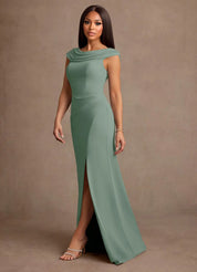 Augday Irvine A-Line Pleated Chiffon Dress