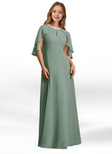 Augday Winnifred A-Line Beaded Chiffon Dress