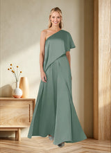 Augday Hagretta Jumpsuit/Pantsuit Stretch Satin Dress