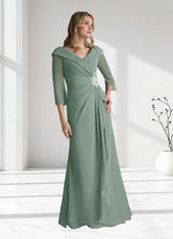 Augday Jaycee A-Line Chiffon Dress