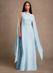 Augday Liddie A-Line Pleated Chiffon Dress
