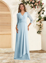 Augday Mayfield A-Line Pleated Chiffon Dress